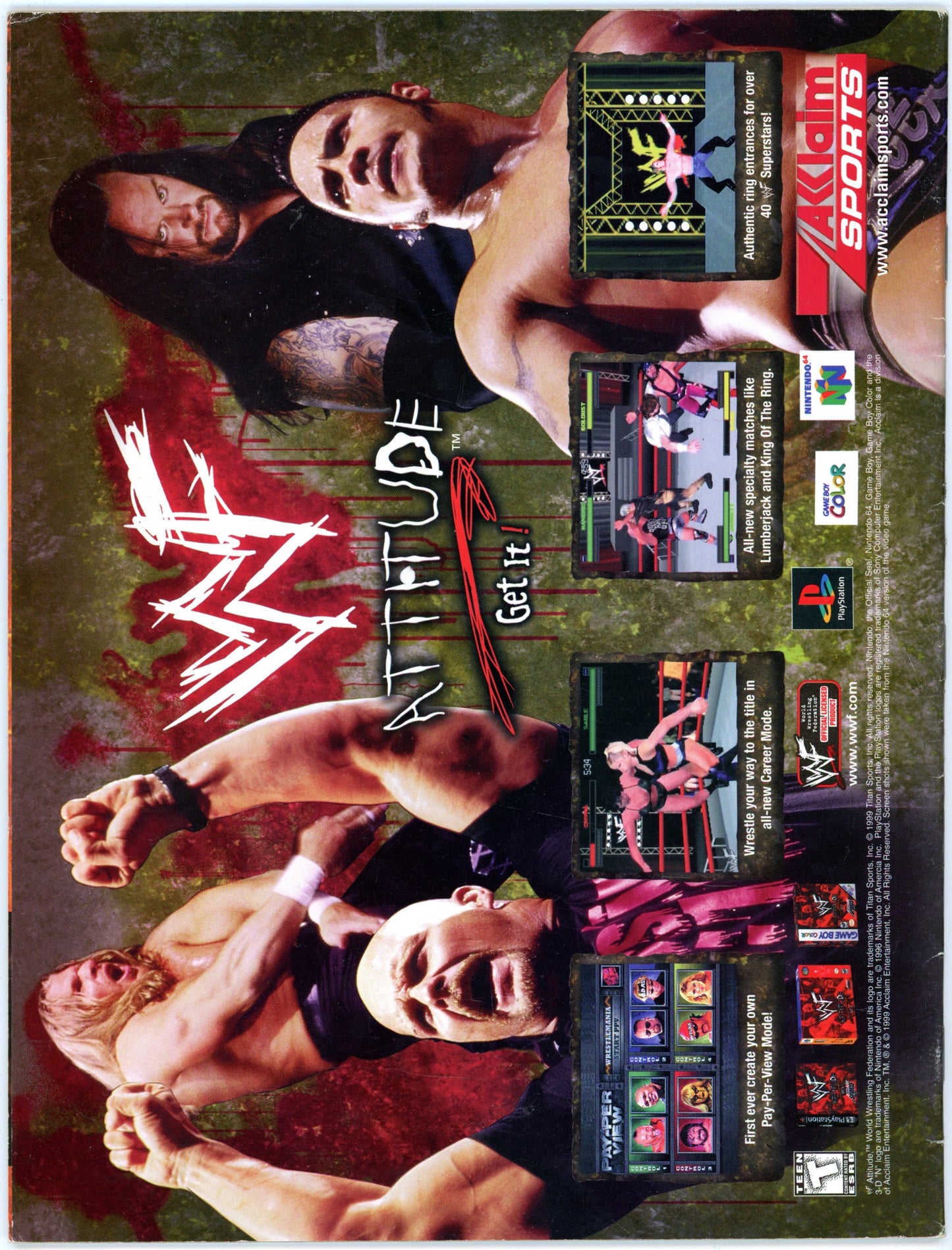 WWF WWE Raw Wrestling Magazine (September 1999) D-Generation X Cover