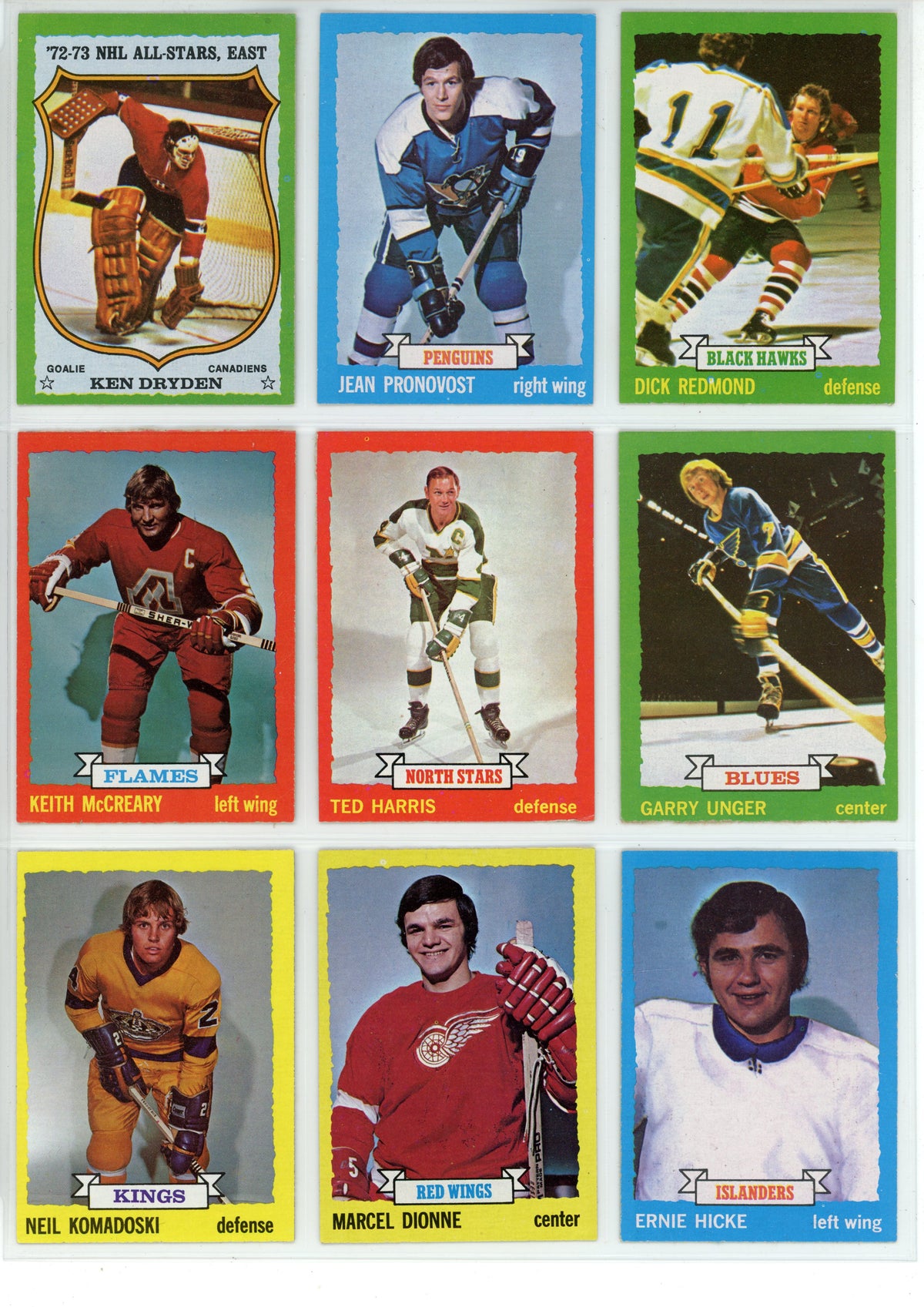 1973/74 Topps NHL Hockey Card Complete Set (198 Cards) Bobby Orr, Ken Dryden EX+ / NM