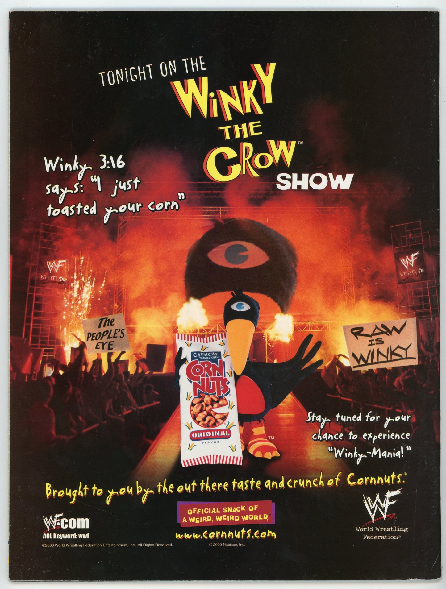 WWF WWE Vintage Wrestling Magazine (August 2000) Chyna Cover