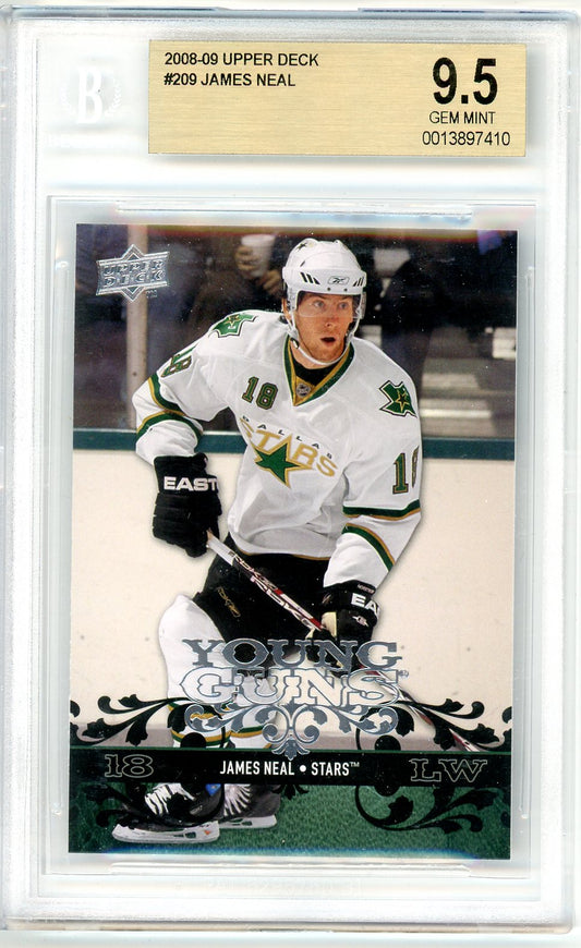 2008/09 Upper Deck James Neal Graded Card #209 BGS 9.5