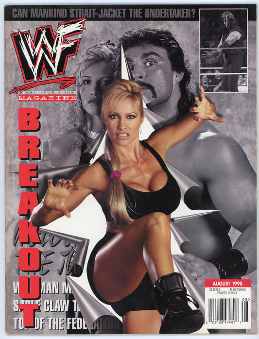 WWF WWE Vintage Wrestling Magazine (August 1998) Sable Cover