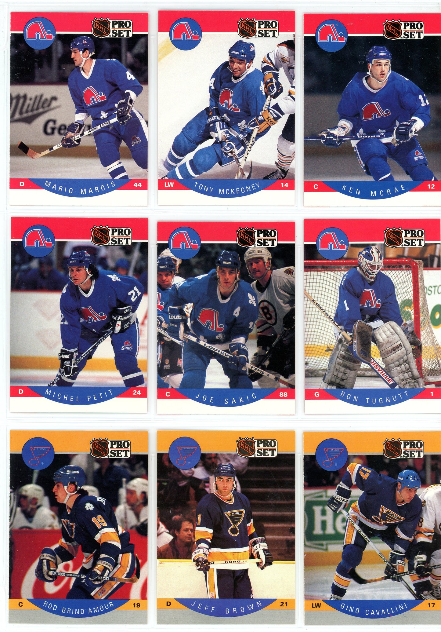 1990 Pro Set NHL Hockey Card Complete Set (705 Cards) + Errors and Corrections