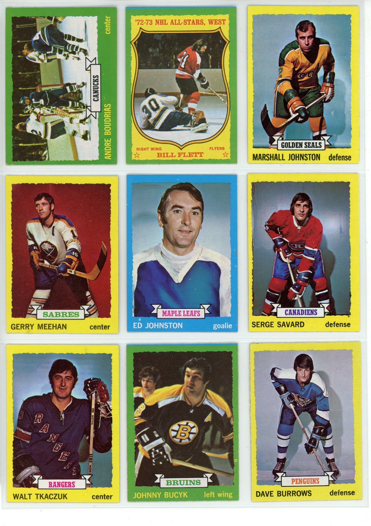 1973/74 Topps NHL Hockey Card Complete Set (198 Cards) Bobby Orr, Ken Dryden EX+ / NM