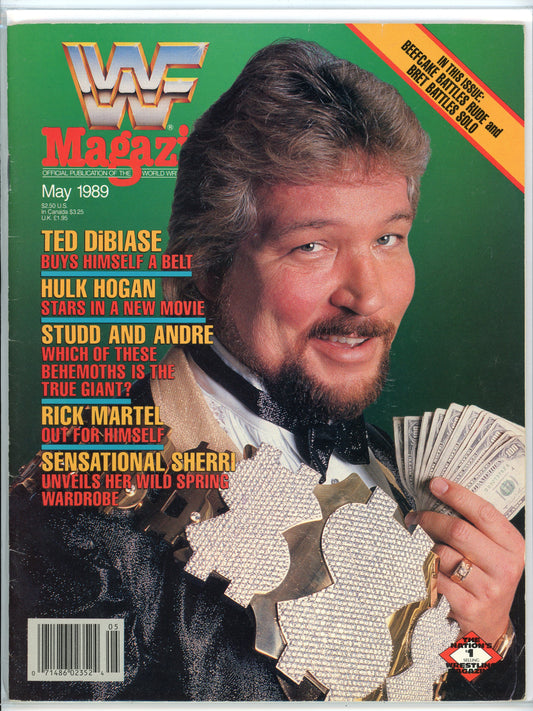 WWF Magazine Vintage Wrestling Magazine (May, 1989) Ted DiBiase