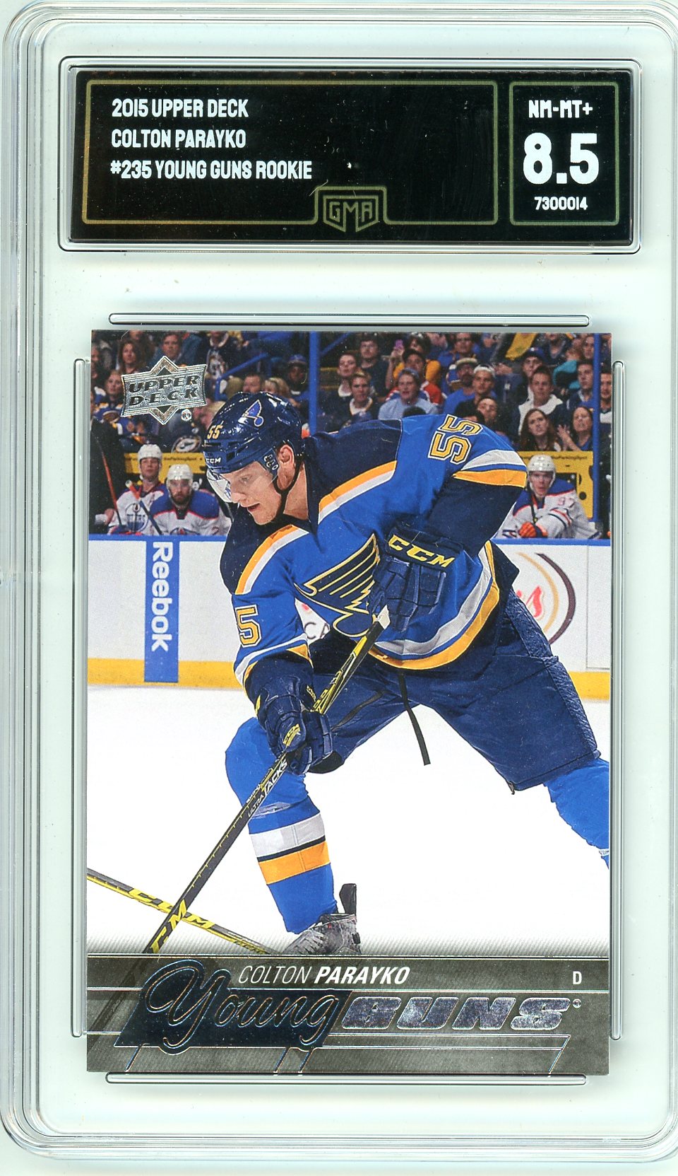 2015 Upper Deck Colton Parayko Graded Rookie Card #235 GMA 8.5