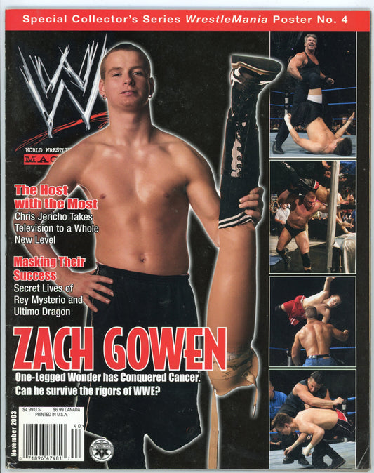WWE Vintage Wrestling Magazine (November 2003) Zach Gowen Cover