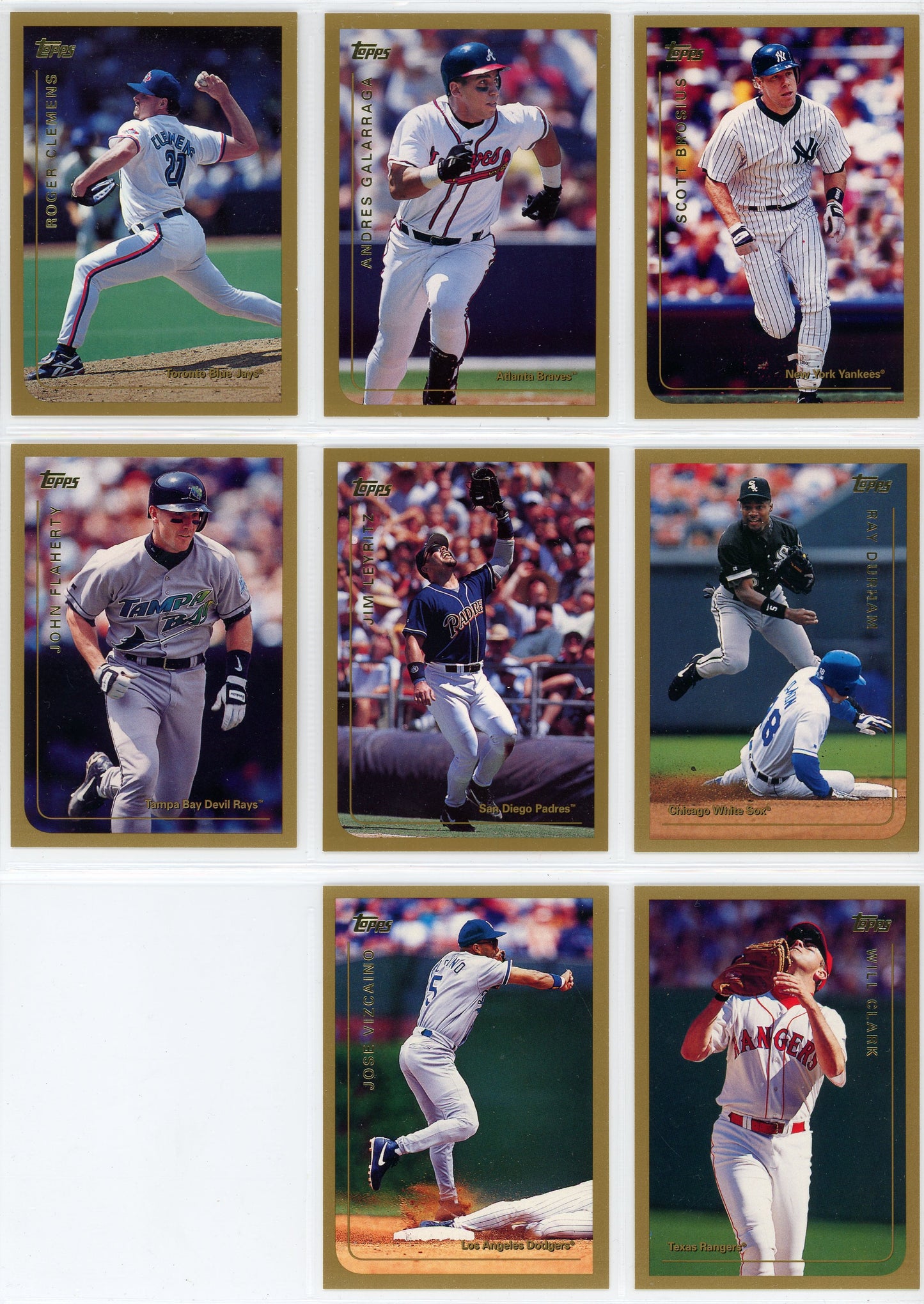 1999 Topps MLB Baseball Complete Set (462 Cards)