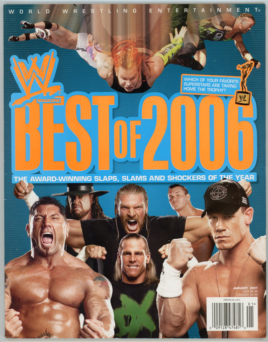 WWE Magazine Best of 2006 Vintage Wrestling Magazine (January 2007)