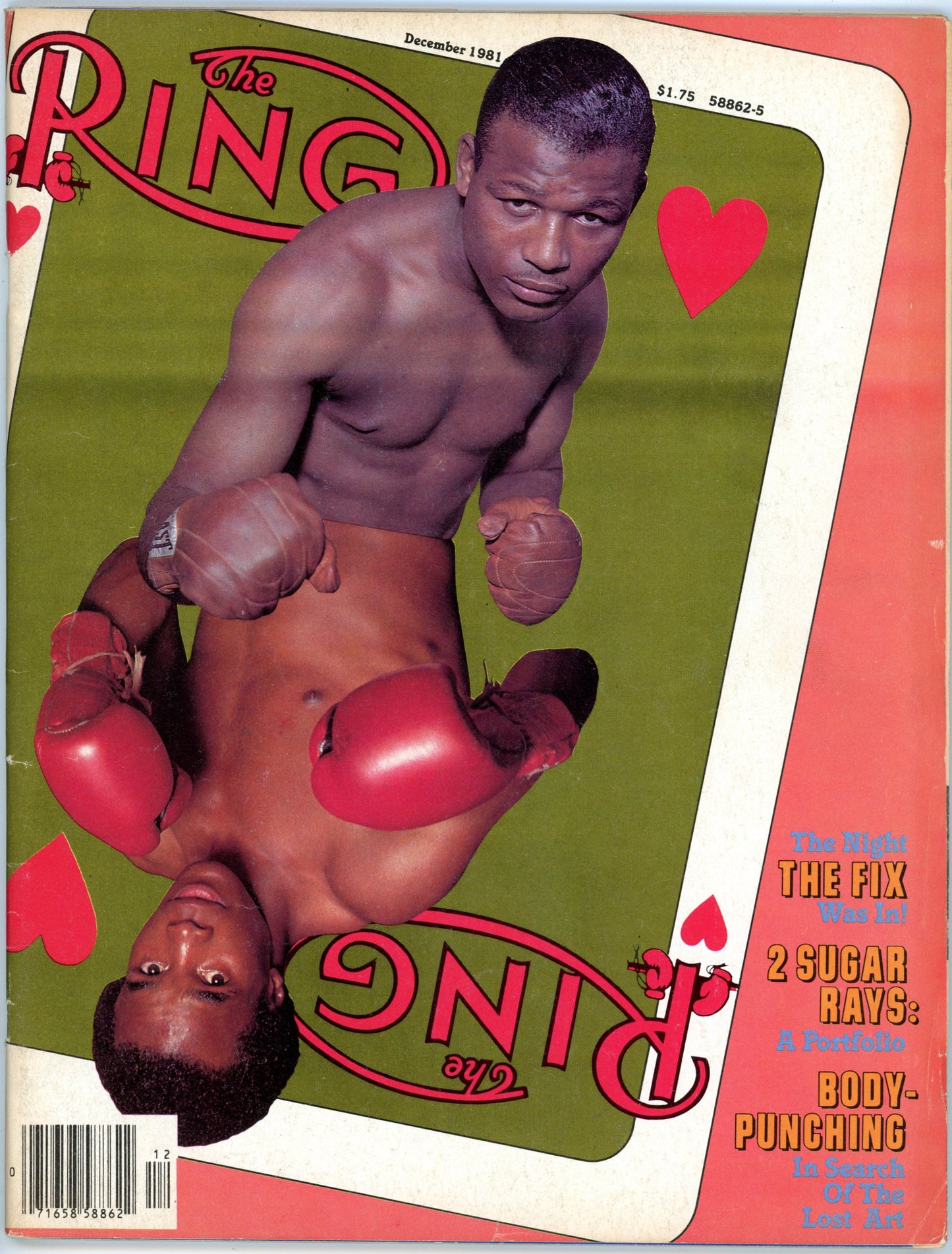 The Ring Vintage Boxing Magazine (December 1981) Sugar Ray Leonard, Sugar Ray Robinson