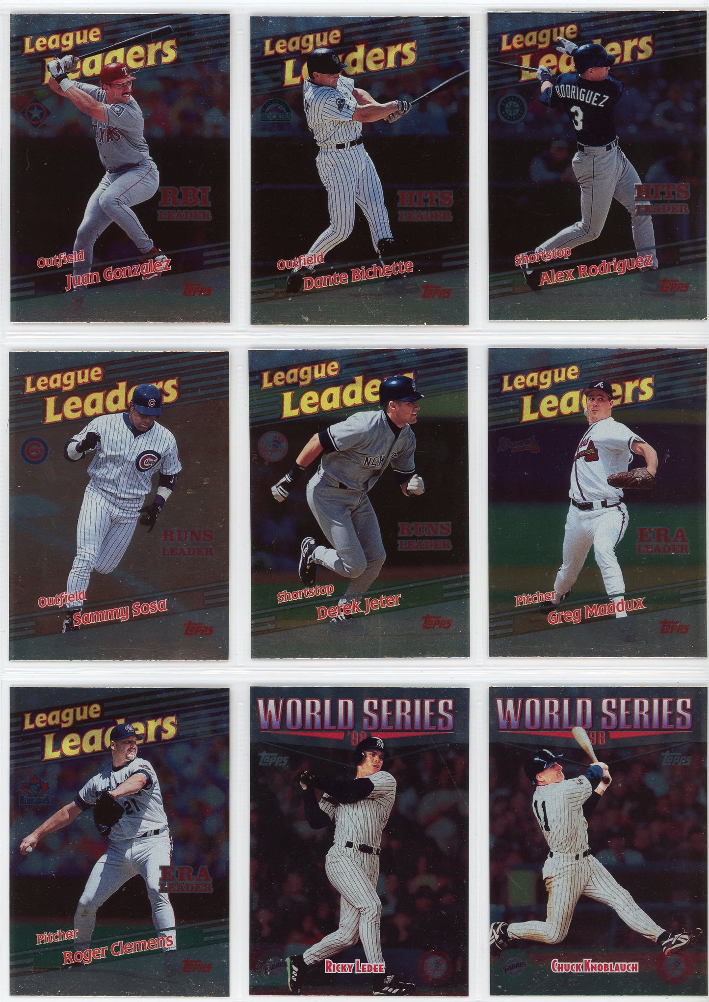 1999 Topps MLB Baseball Complete Set (462 Cards)