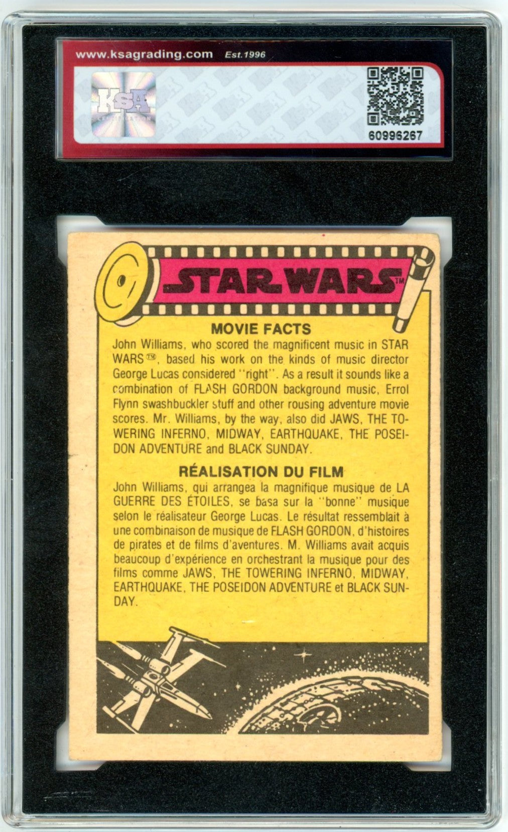 1977 OPC O-Pee-Chee Star Wars "Threepio Searches..." #124 Graded Card KSA 3.5