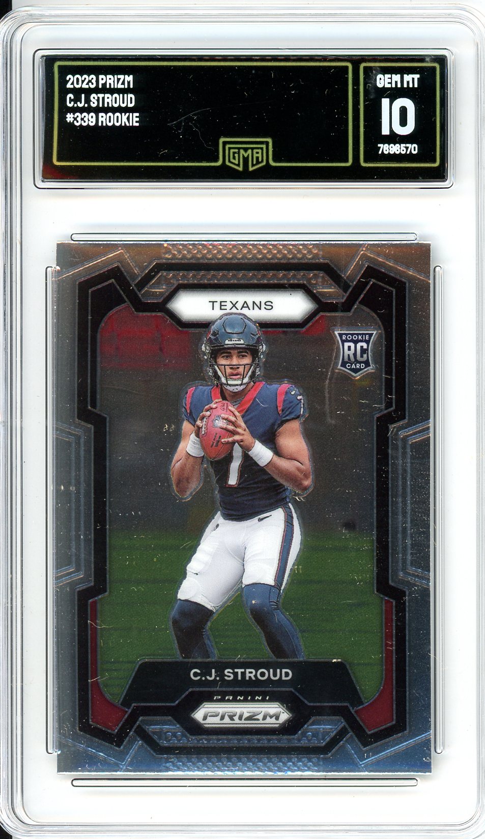 2023 Panini Prizm C.J. Stroud Graded Rookie Card #339 GMA 10 FLIP Collectibles Shop 2023 Panini Prizm C.J. Stroud Graded Rookie Card #339 GMA 10 FLIP Collectibles Shop