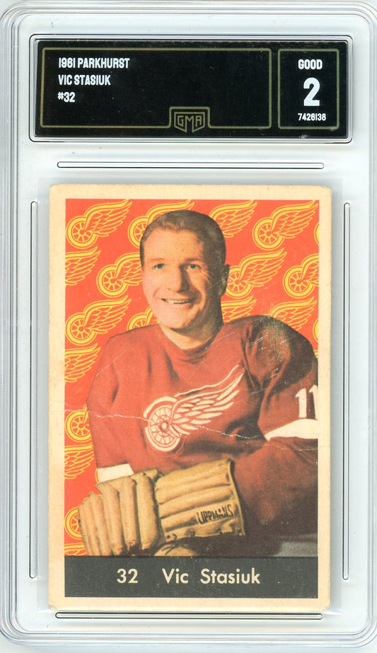 1961 Parkhurst Vic Stasiuk Graded Card #32 GMA 2