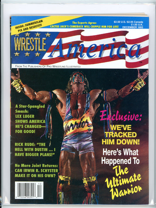 Wrestle America Vintage Wrestling Magazine (December, 1993) The Ultimate Warrior