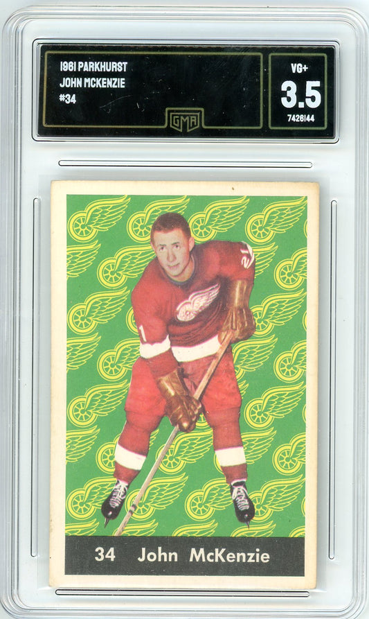 1961 Parkhurst John McKenzie Graded Card #34 GMA 3.5