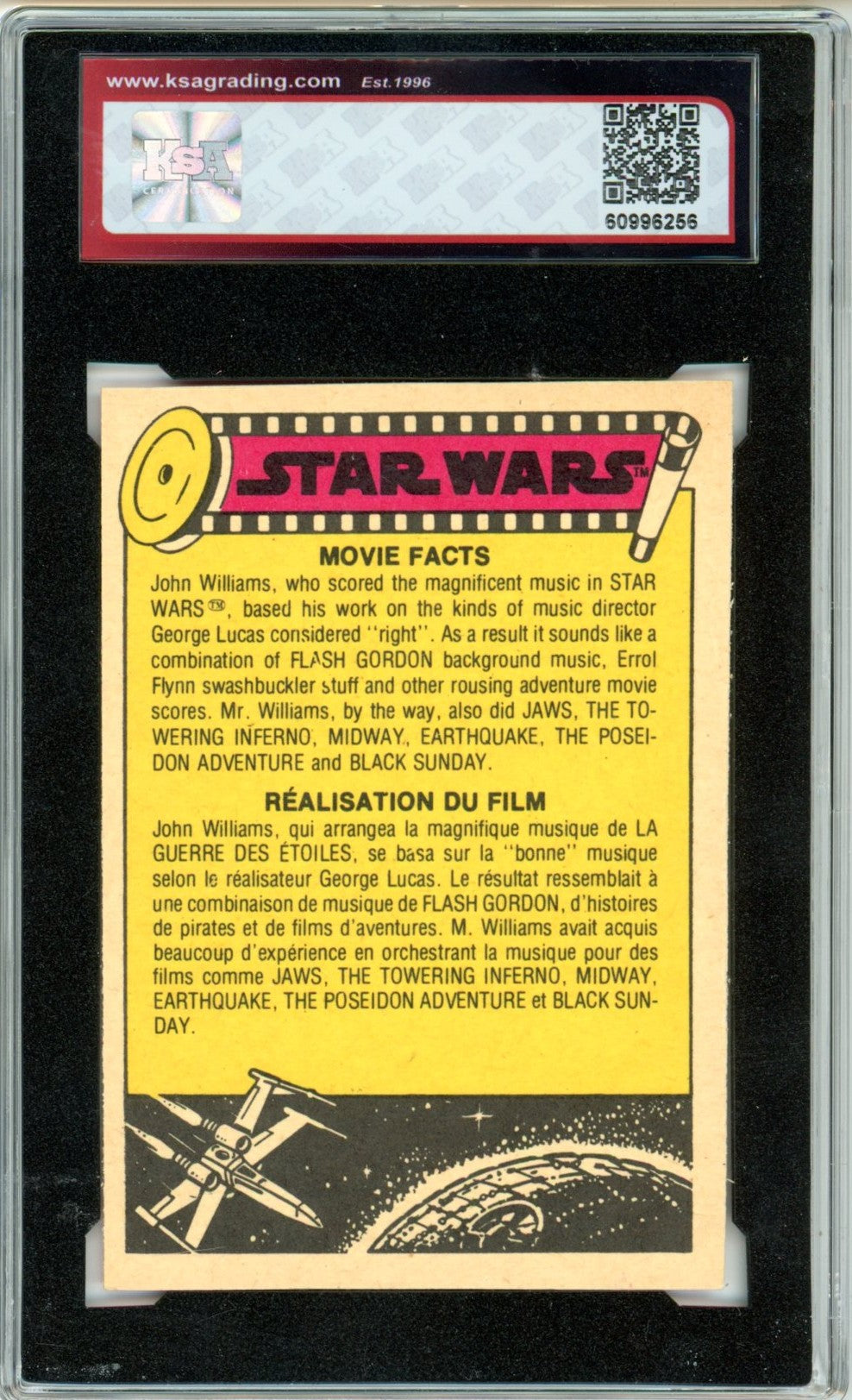 1977 OPC O-Pee-Chee Star Wars "Threepio Searches..." #124 Graded Card KSA 6.5