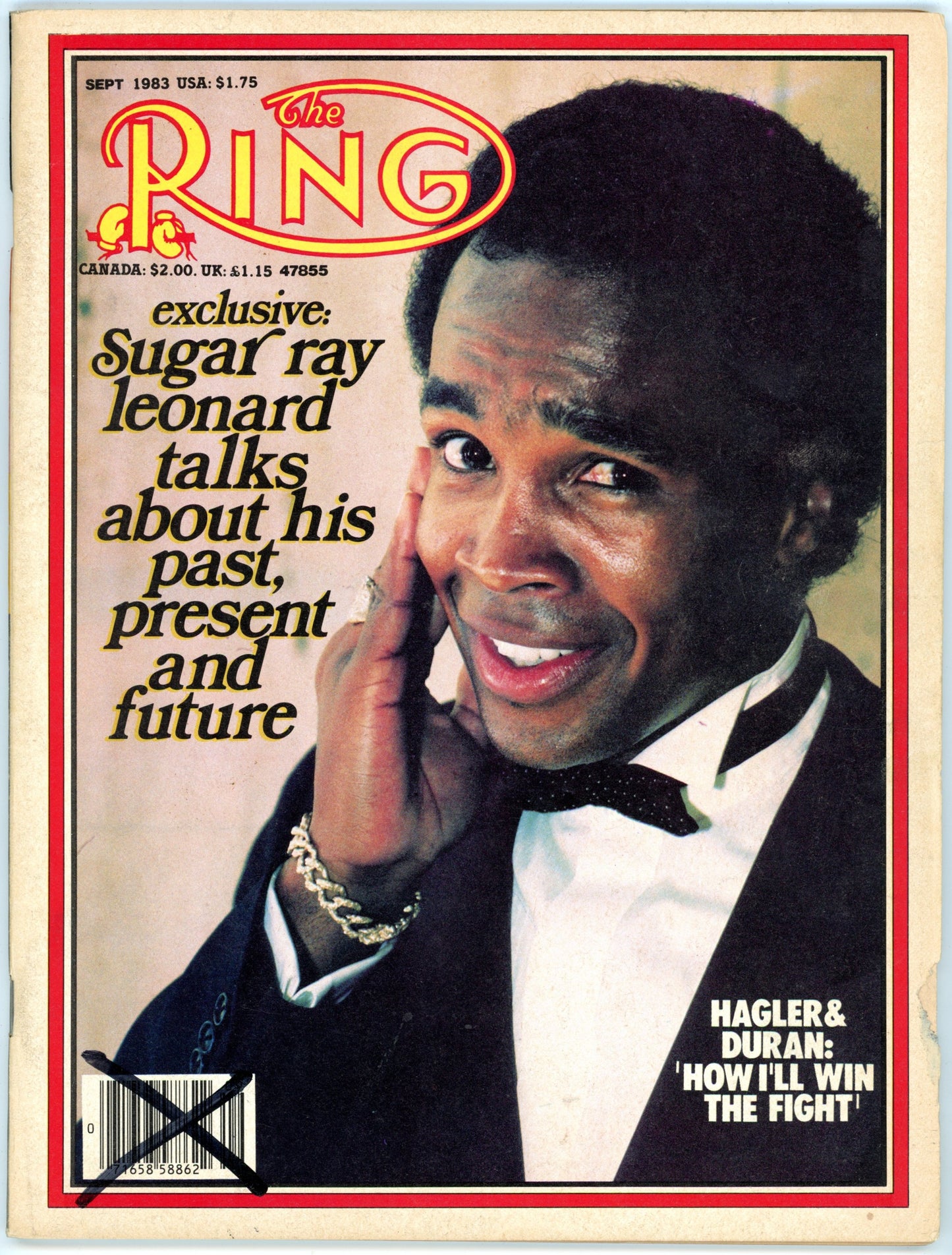 The Ring Vintage Boxing Magazine (September 1983) Sugar Ray Leonard Cover