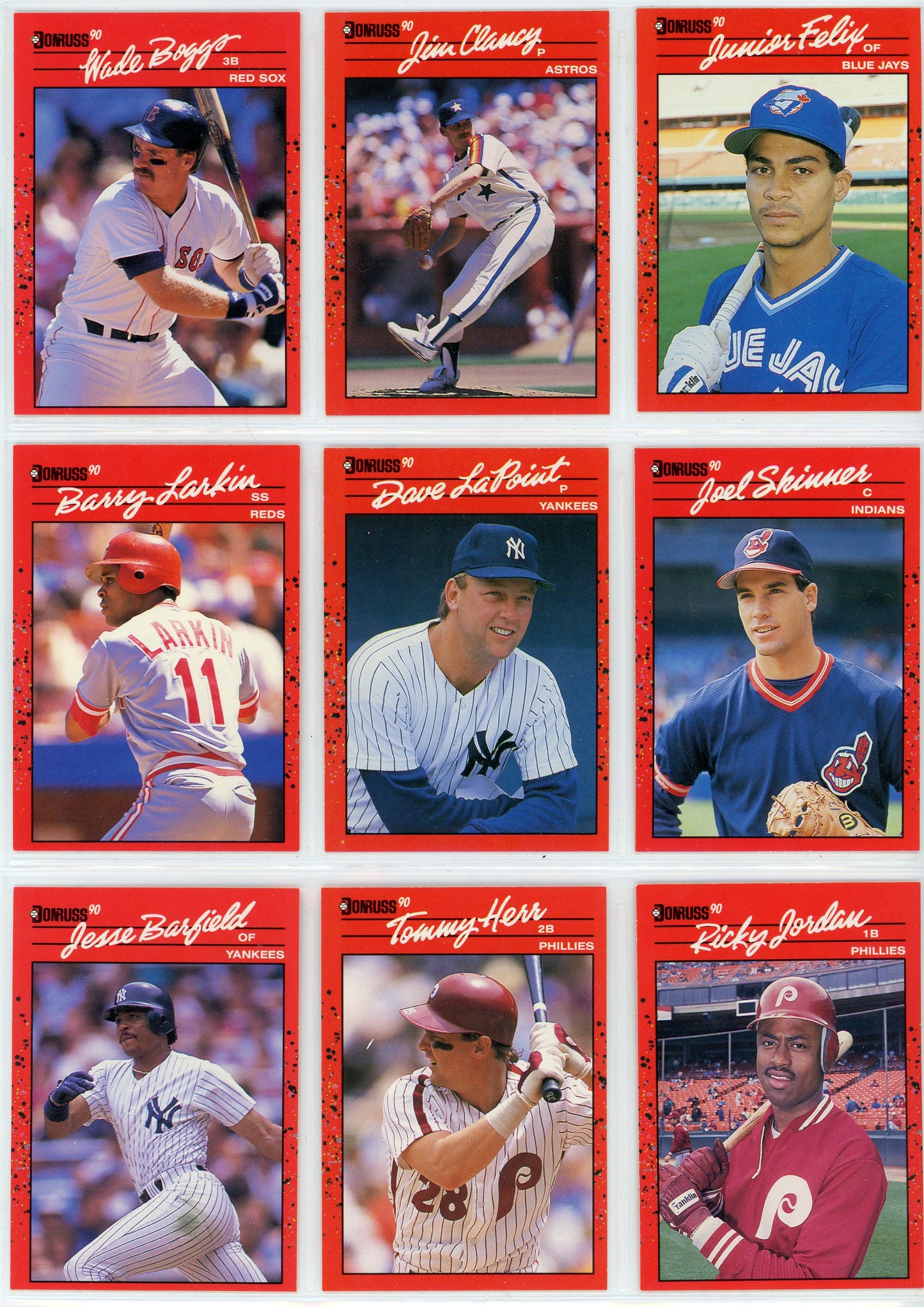 1990 Donruss MLB Baseball Complete Set (716 Cards) + Bonus MVPs and Puzzle Cards