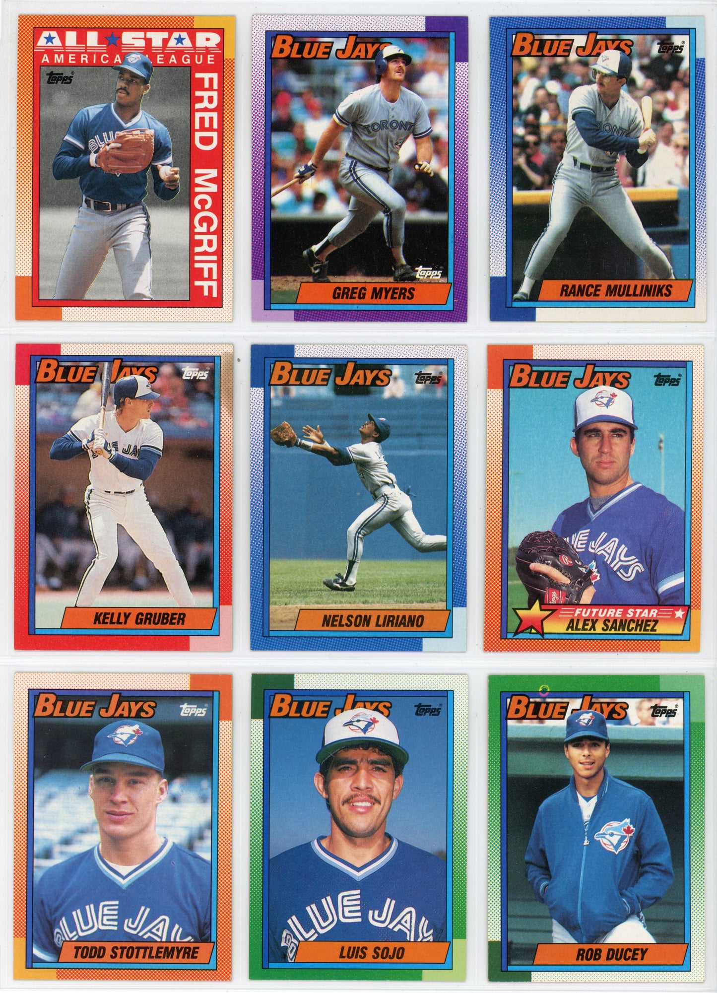 1990 Topps Vintage Toronto Blue Jays Team Set (33 Cards)