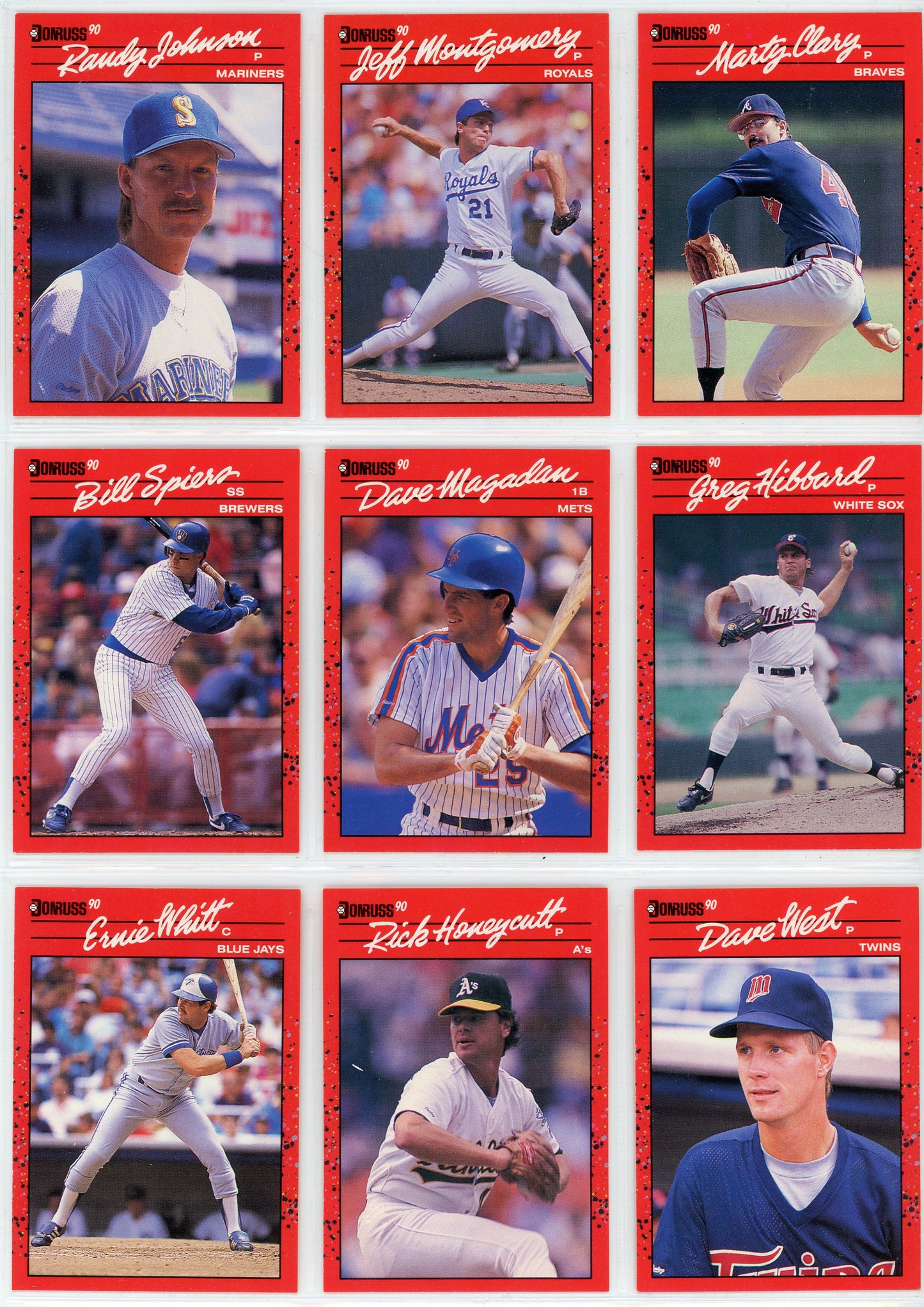 1990 Donruss MLB Baseball Complete Set (716 Cards) + Bonus MVPs and Puzzle Cards