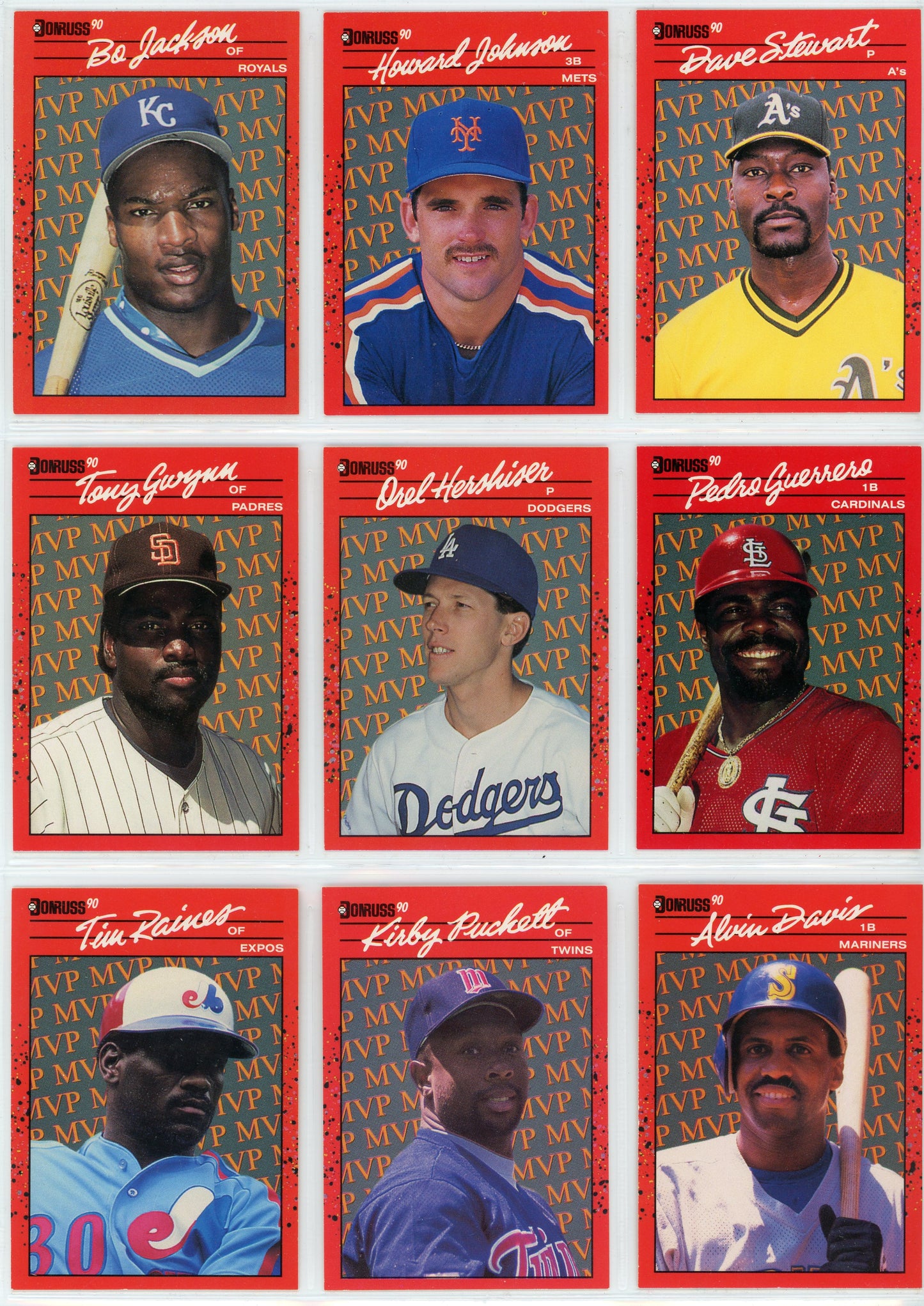 1990 Donruss MLB Baseball Complete Set (716 Cards) + Bonus MVPs and Puzzle Cards