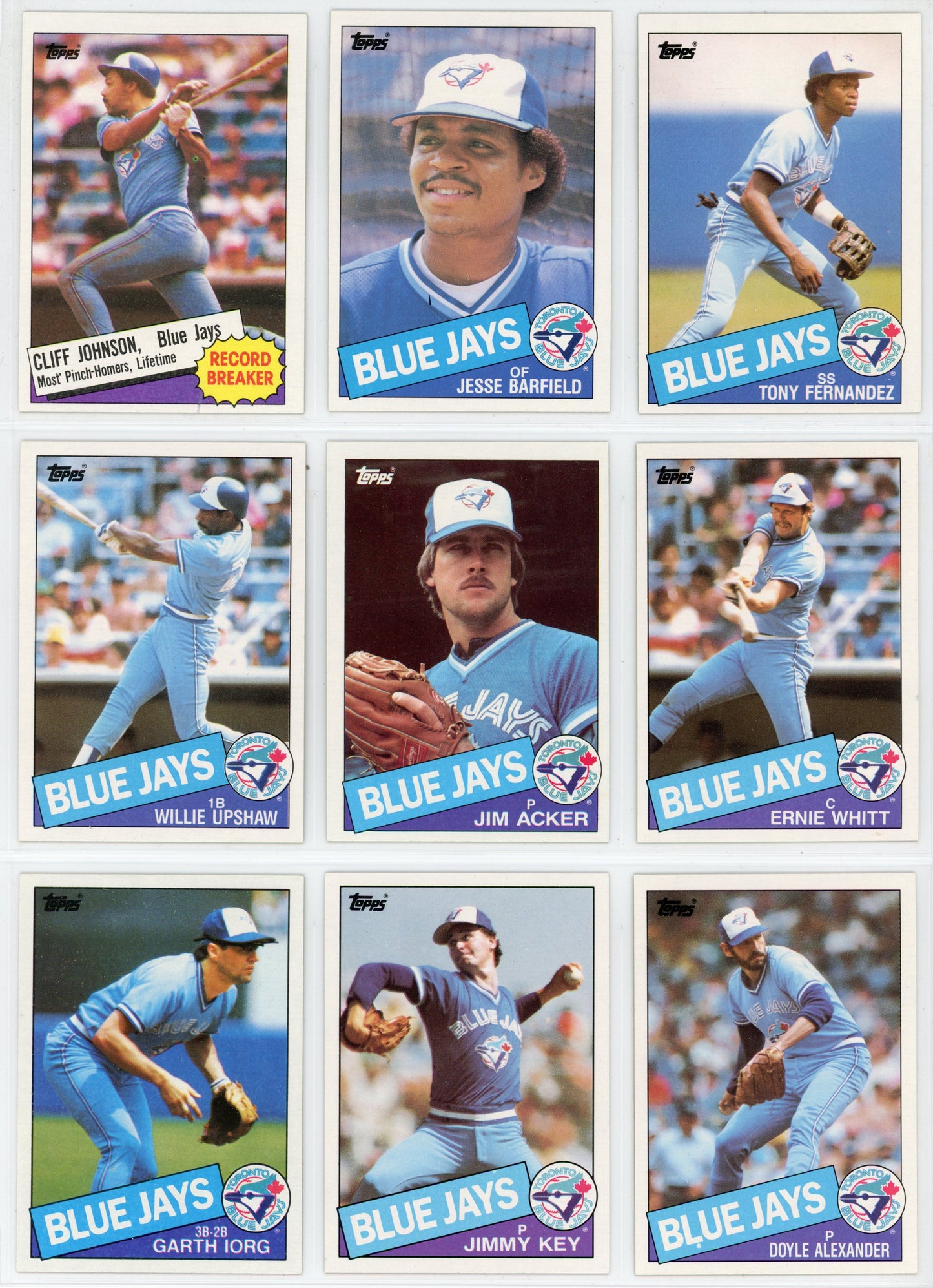 1985 Topps Vintage Toronto Blue Jays Team Set (28 Cards)
