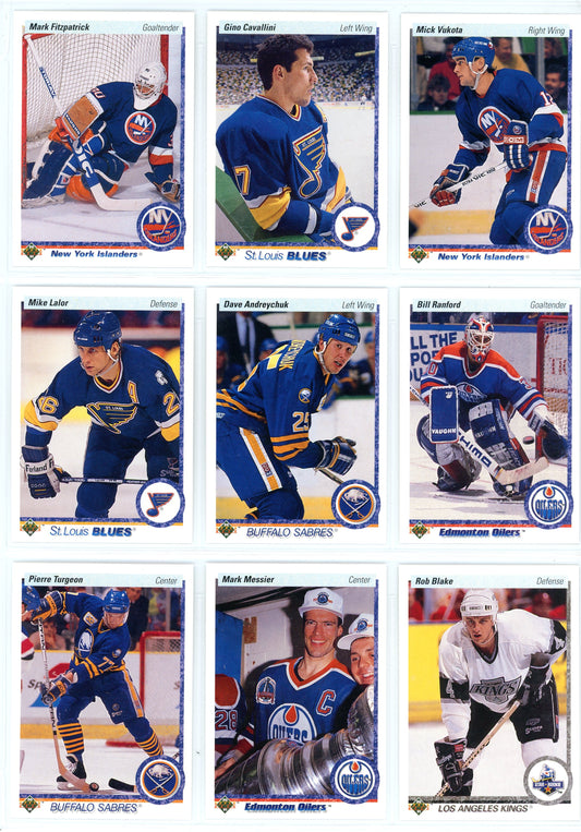 1990/91 Upper Deck Hockey Card Complete Set (550 Cards)