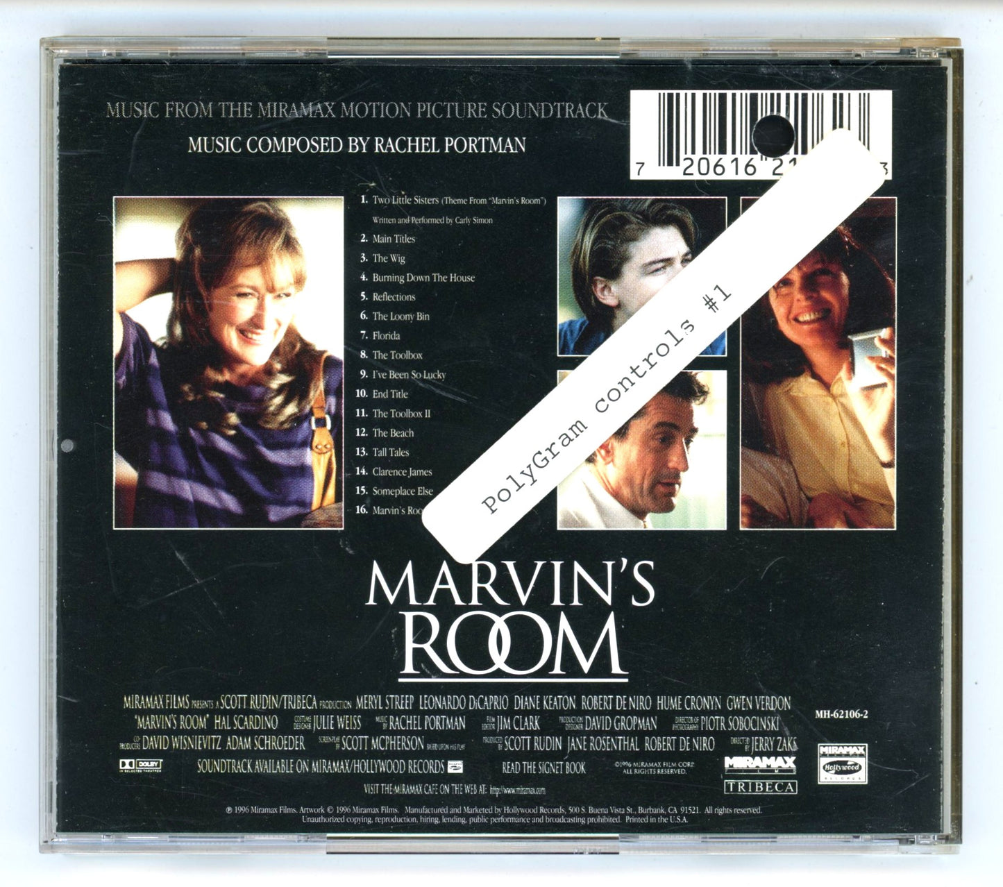 Marvin's Room (1996) Motion Picture Soundtrack Vintage CD