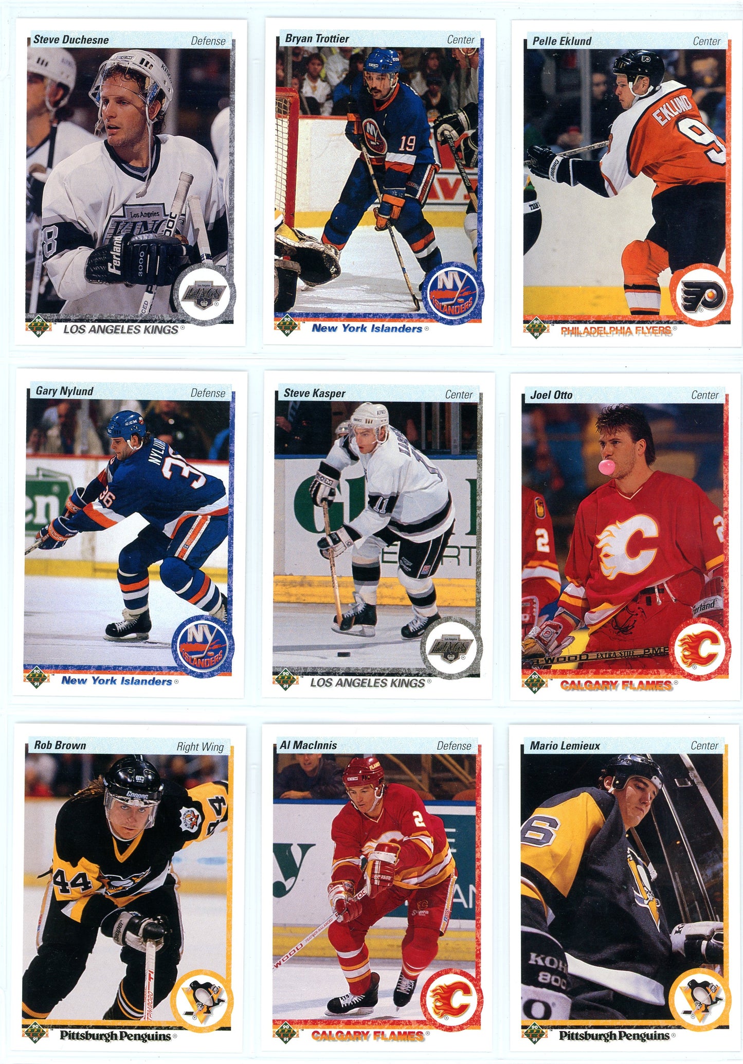 1990/91 Upper Deck Hockey Card Complete Set (550 Cards)