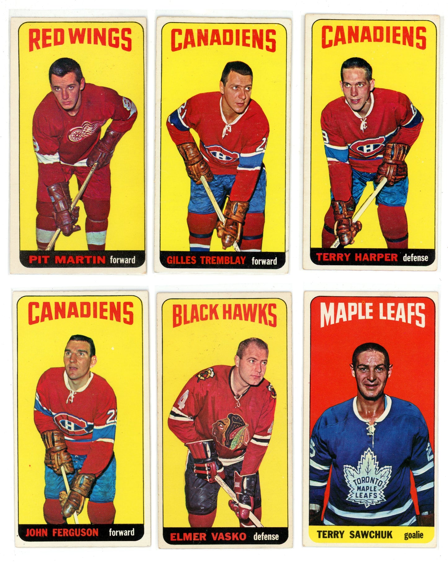 1964/65 Topps NHL Hockey "Tall Boys" Complete Set (110 Cards) VG/EX+ Condition