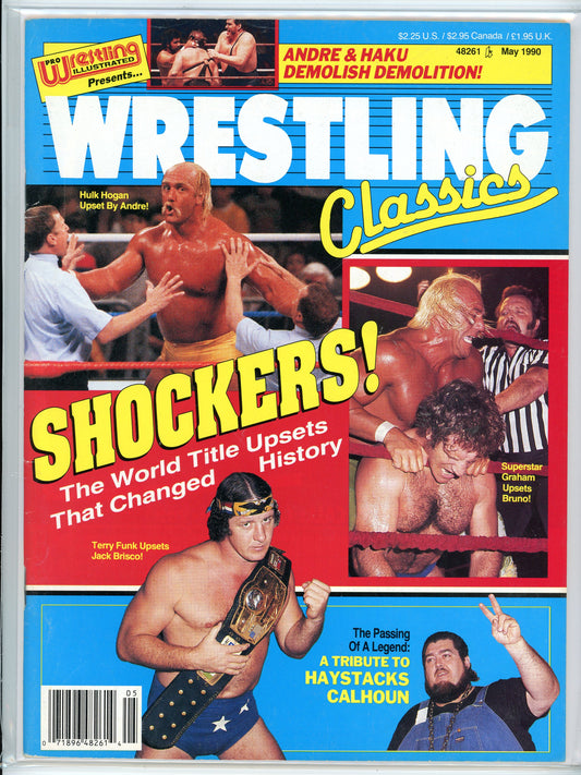 PWI Wrestling Classics Vintage Magazine (May, 1990) Hulk Hogan, "Superstar" Billy Graham