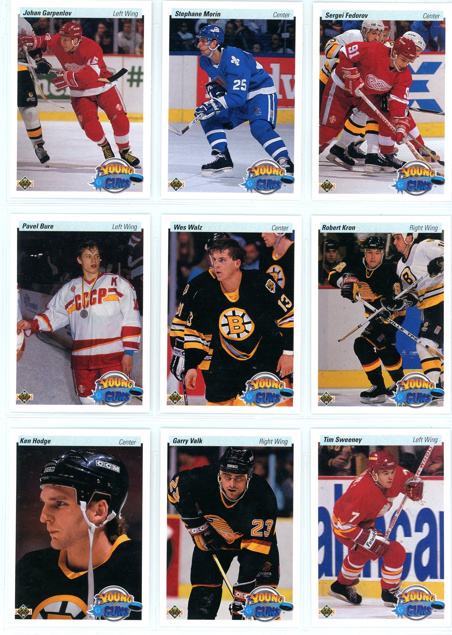 1990/91 Upper Deck Hockey Card Complete Set (550 Cards)