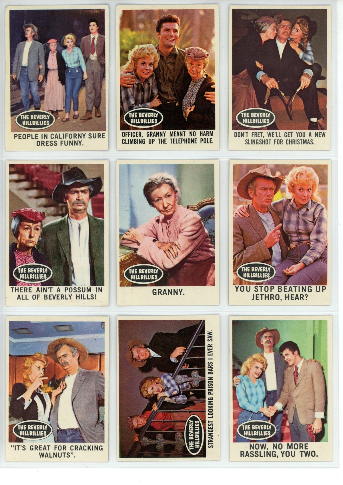 1963 Topps The Beverly Hillbillies Trading Card Complete Set (66 Cards) VG/EX Condition