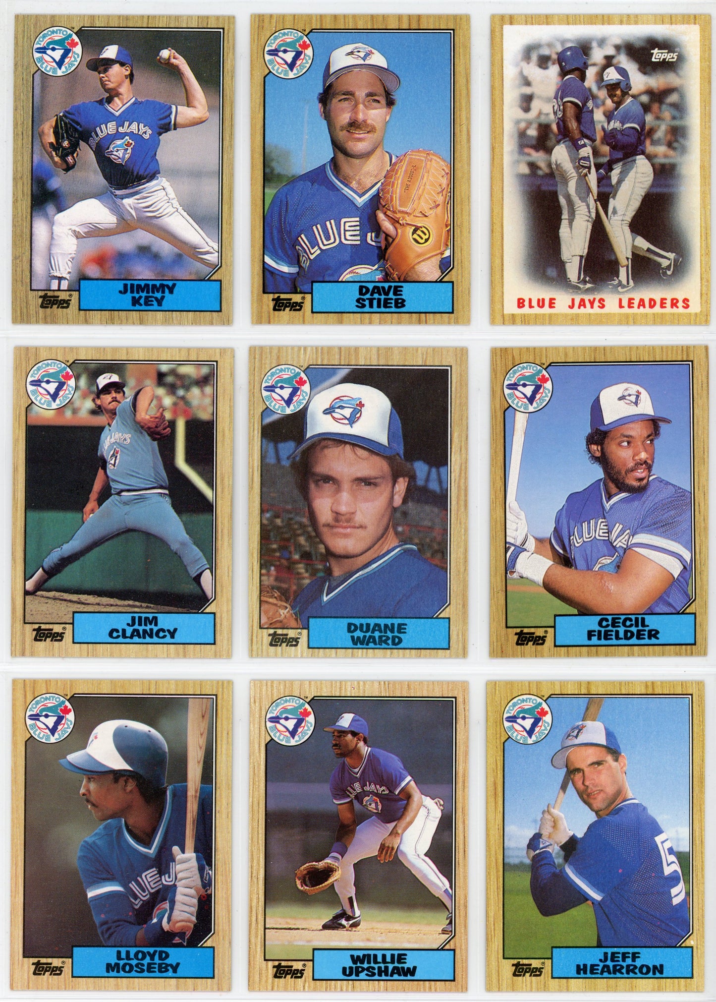 1987 Topps Vintage Toronto Blue Jays Team Set (28 Cards) No George Bell All Star