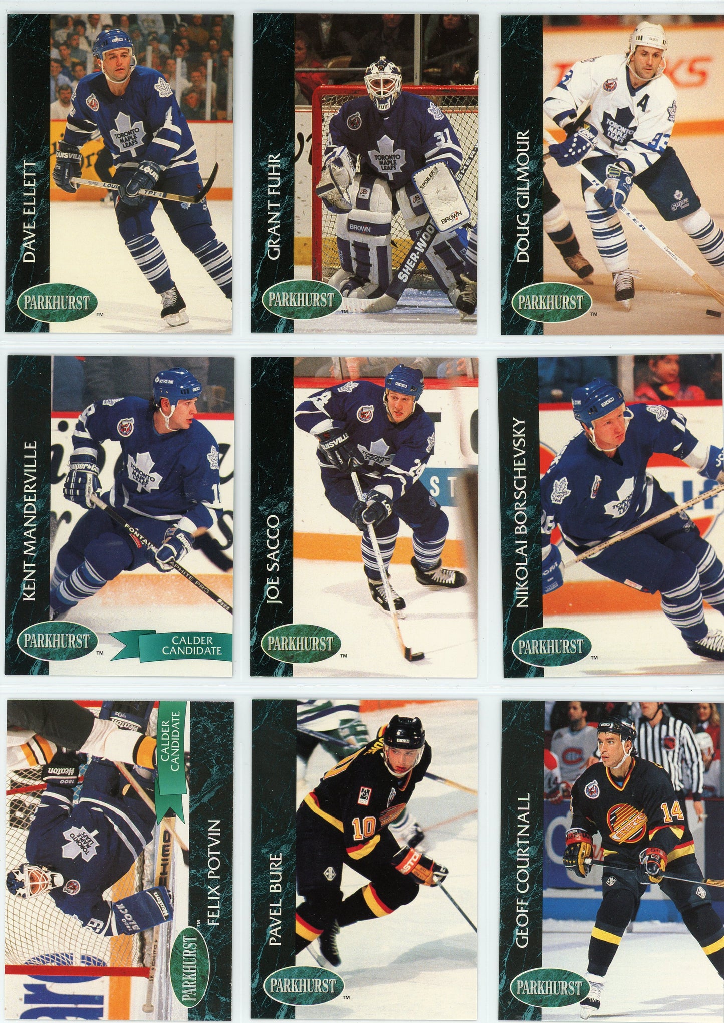 1992/93 Parkhurst NHL Hockey Card Series 1 & 2 Set (480 Cards)