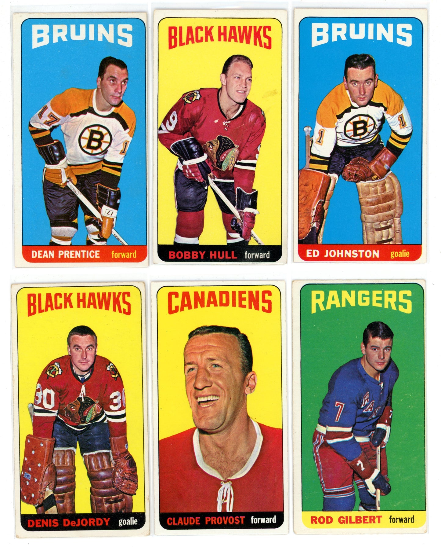 1964/65 Topps NHL Hockey "Tall Boys" Complete Set (110 Cards) VG/EX+ Condition