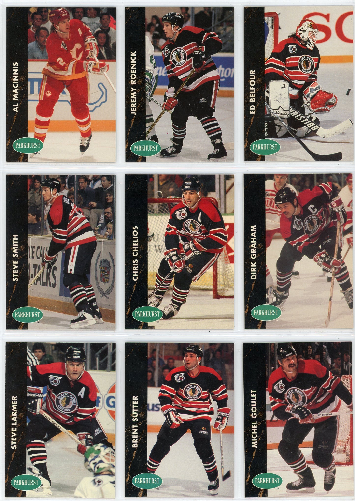 1991/92 Parkhurst NHL Hockey Series 1 Set (225 Cards)