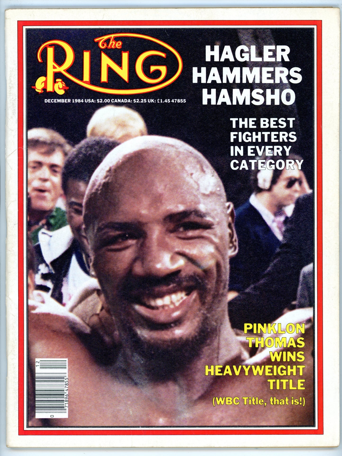 The Ring Vintage Boxing Magazine (December 1984) Marvelous Marvin Hagler