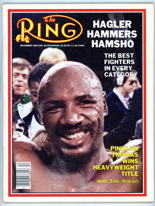 The Ring Vintage Boxing Magazine (December 1984) Marvelous Marvin Hagler