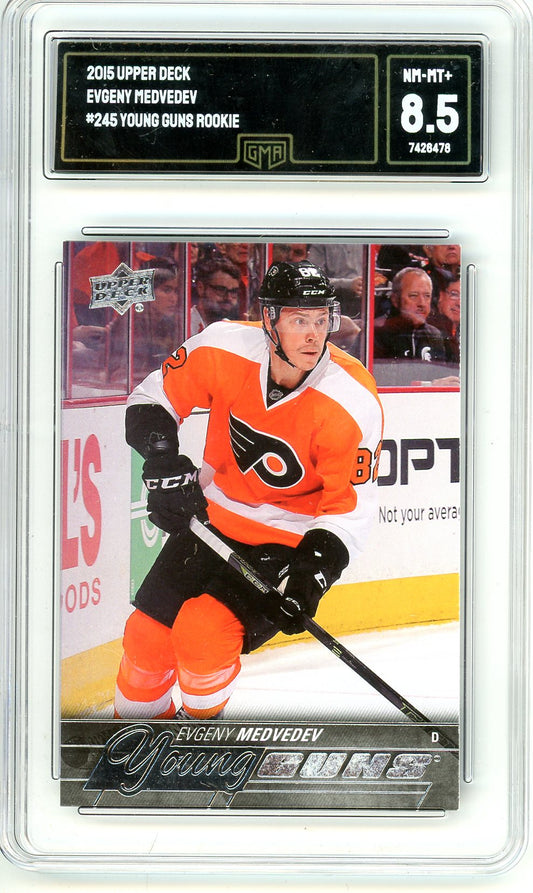 2015 Upper Deck Evgeny Medvedev Graded Rookie Card #245 GMA 8.5