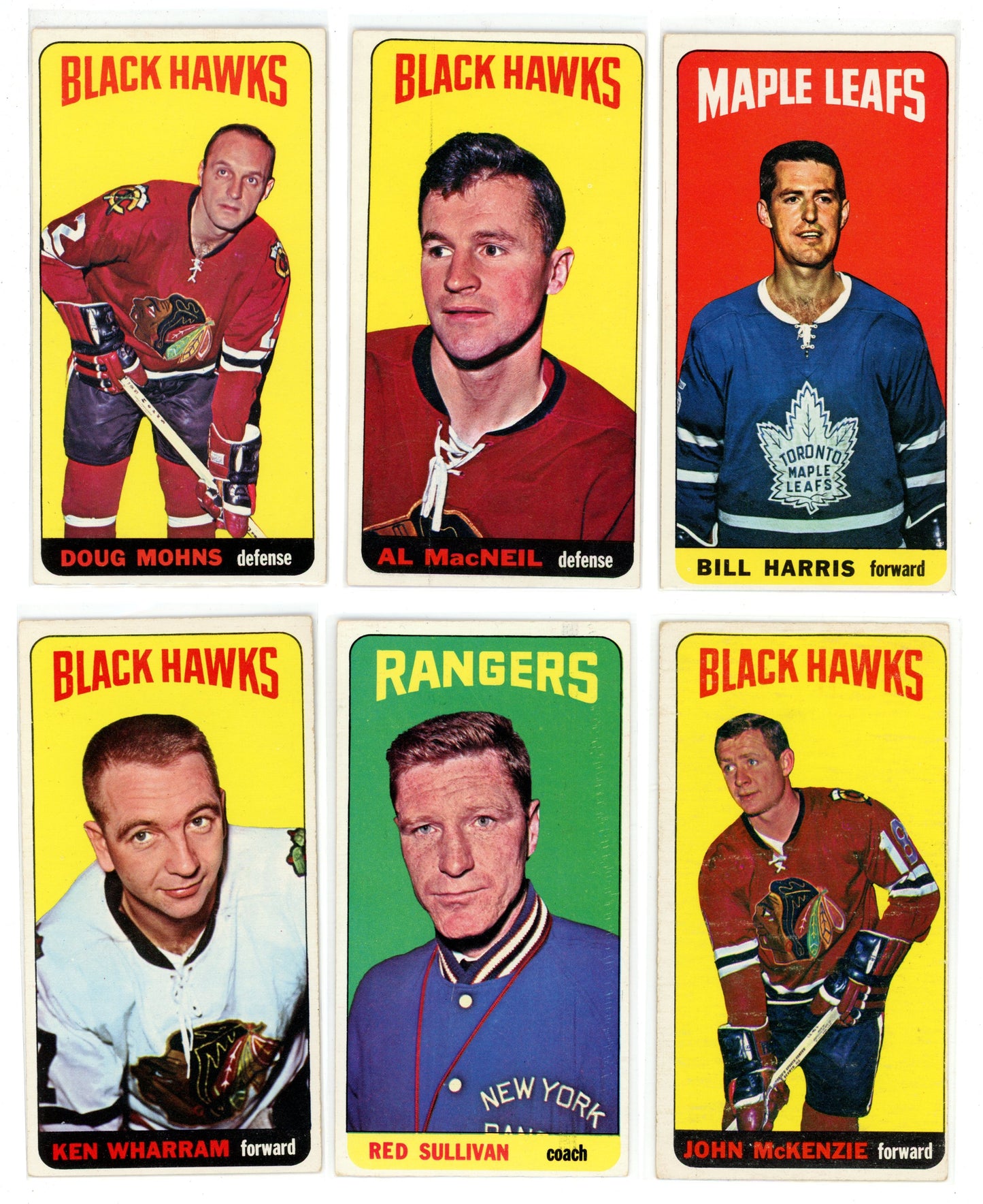1964/65 Topps NHL Hockey "Tall Boys" Complete Set (110 Cards) VG/EX+ Condition