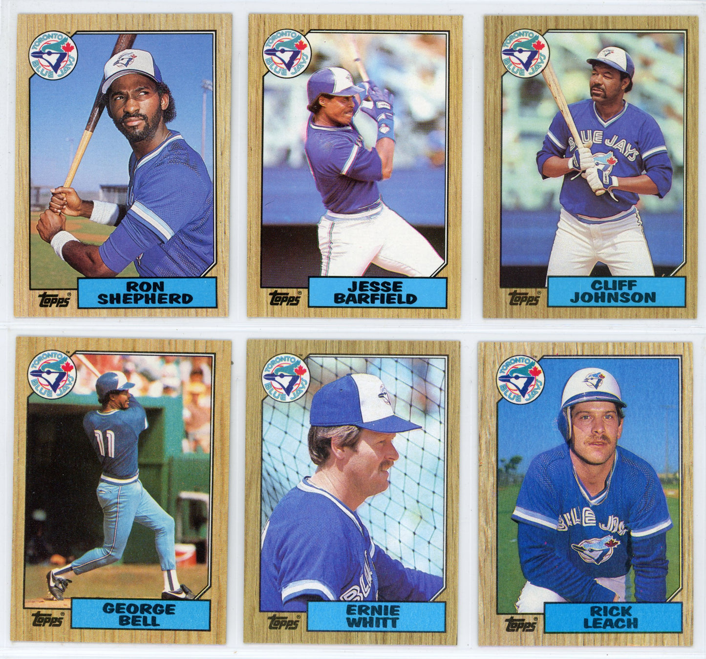1987 Topps Vintage Toronto Blue Jays Team Set (28 Cards) No George Bell All Star