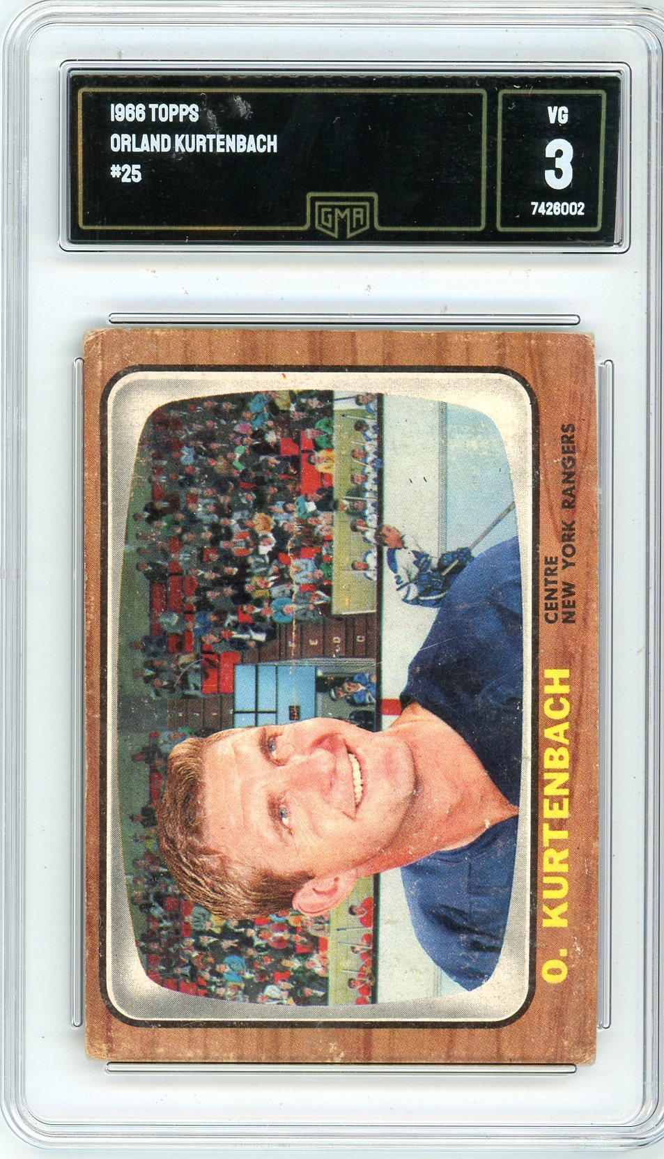 1966 Topps Orland Kurtenbach Graded Card #25 GMA 3