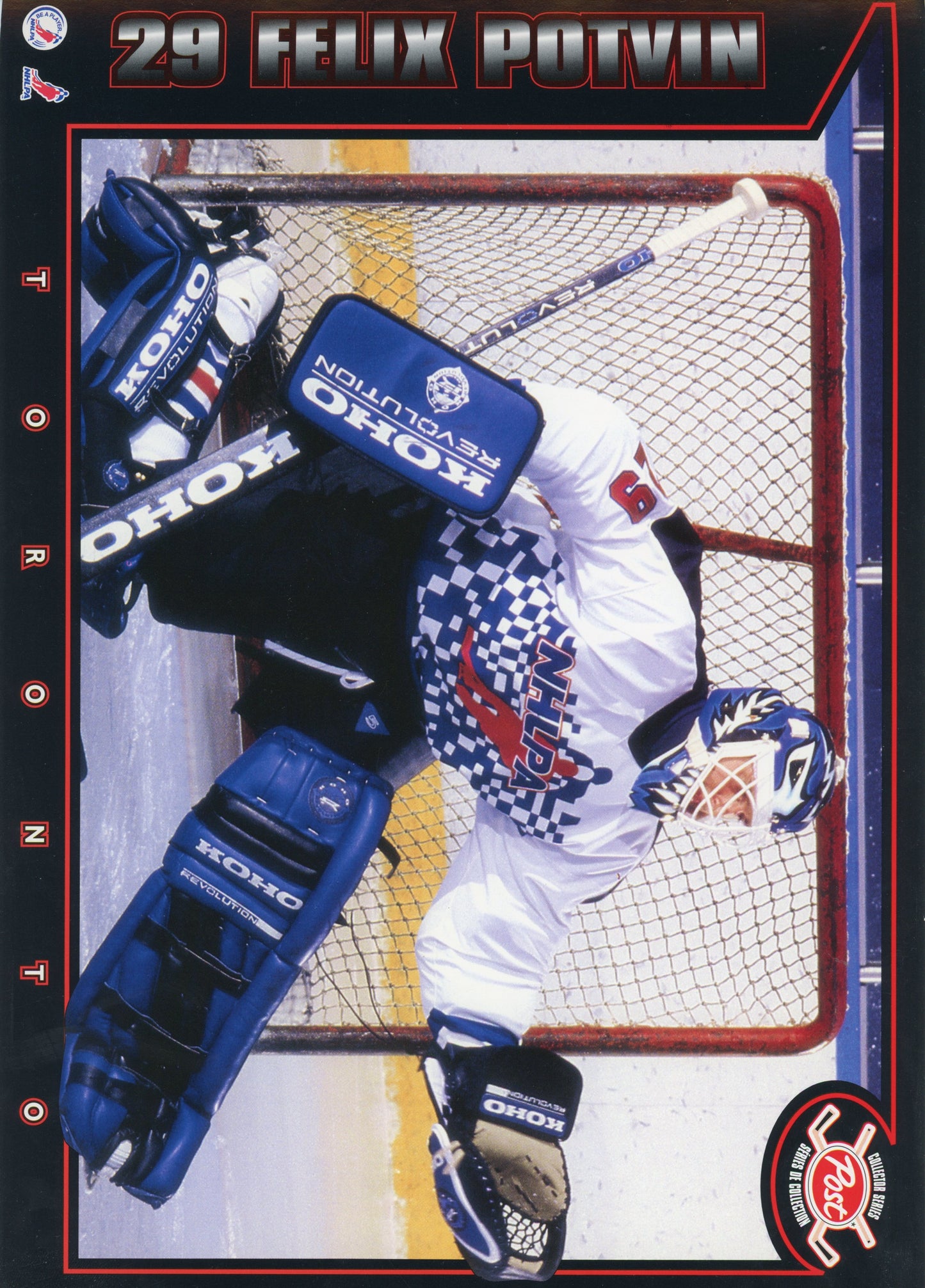 1994/95 Post NHL Hockey Collector Series Box Backs Redemption Set (25 Cards) 8 1/2" x 12" Rare!