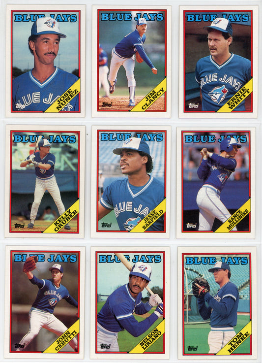 1988 Topps Vintage Toronto Blue Jays Team Set (32 Cards)