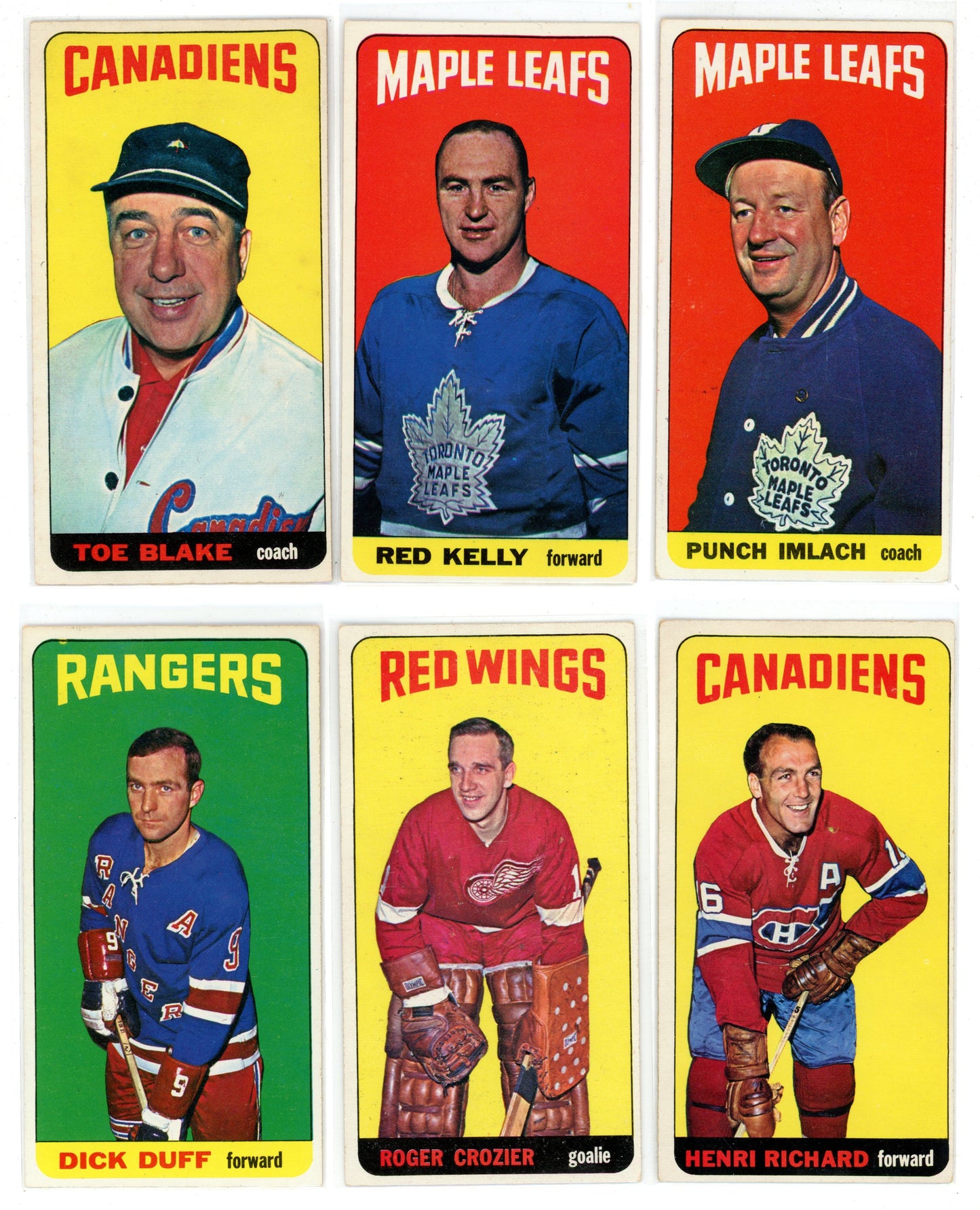 1964/65 Topps NHL Hockey "Tall Boys" Complete Set (110 Cards) VG/EX+ Condition