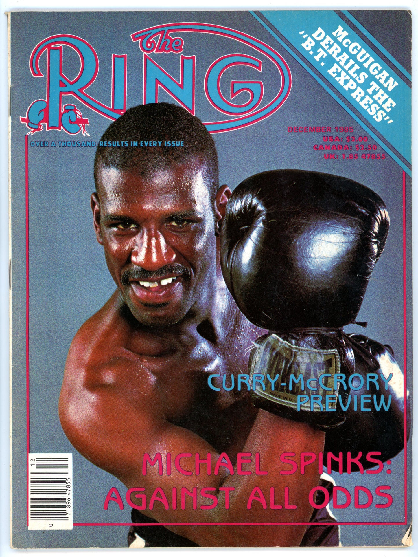 The Ring Vintage Boxing Magazine (December 1985) Michael Spinks Cover