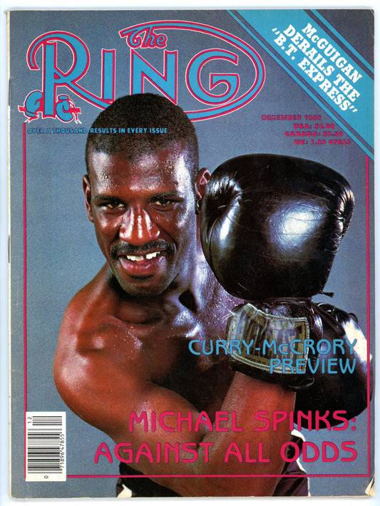 The Ring Vintage Boxing Magazine (December 1985) Michael Spinks Cover