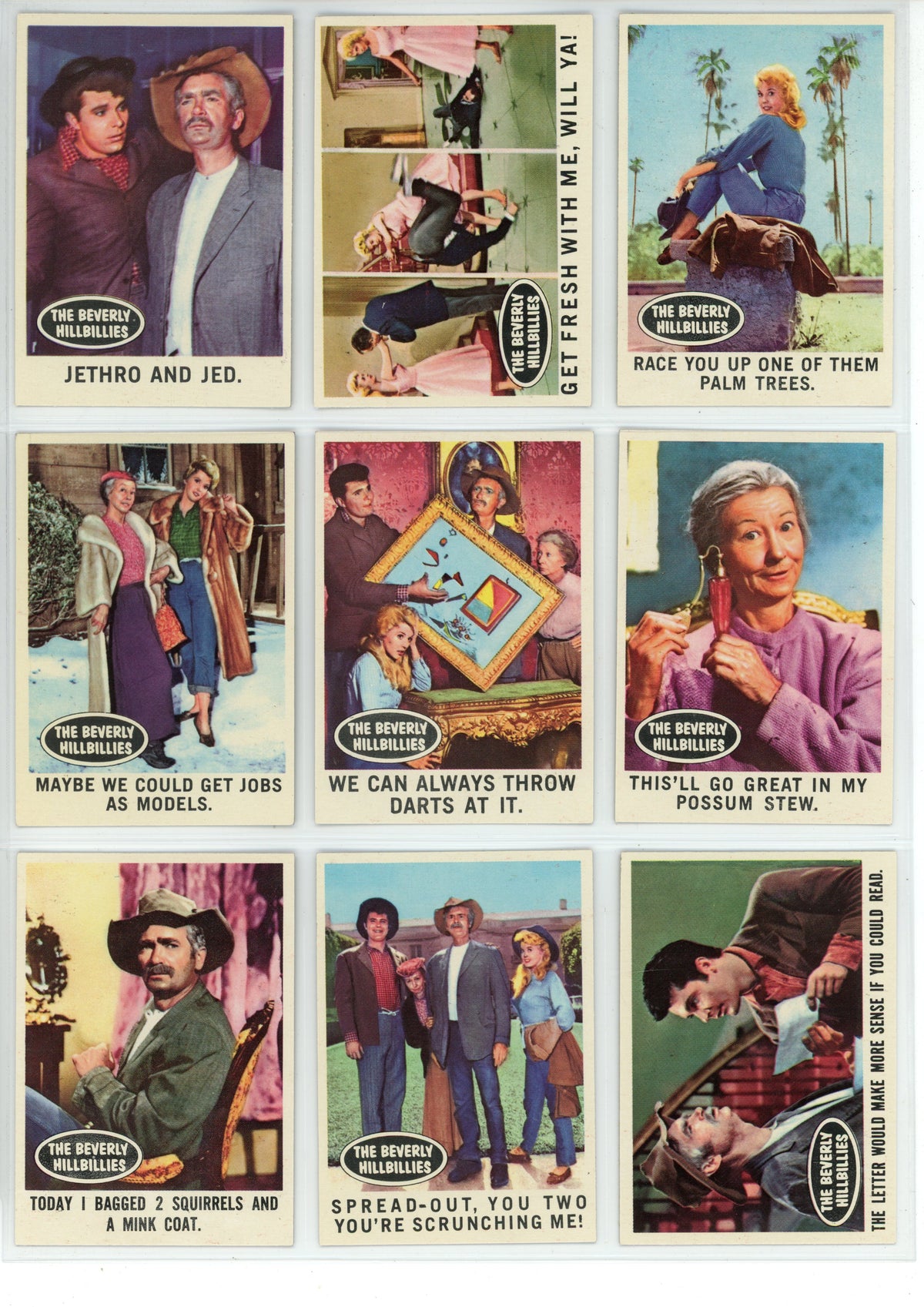 1963 Topps The Beverly Hillbillies Trading Card Complete Set (66 Cards) VG/EX Condition