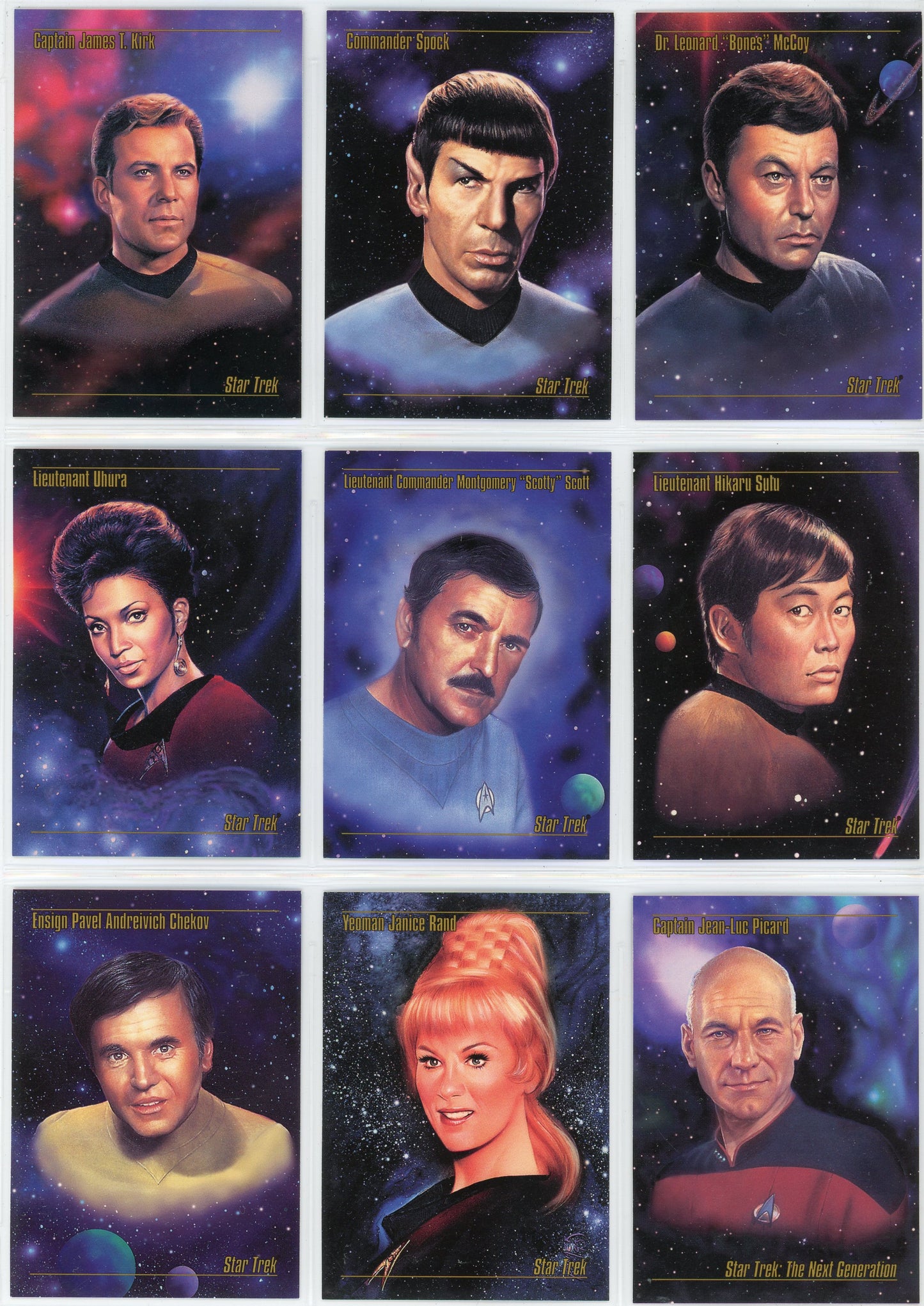 1993 Skybox Star Trek Master Series Complete Set (90 Cards)